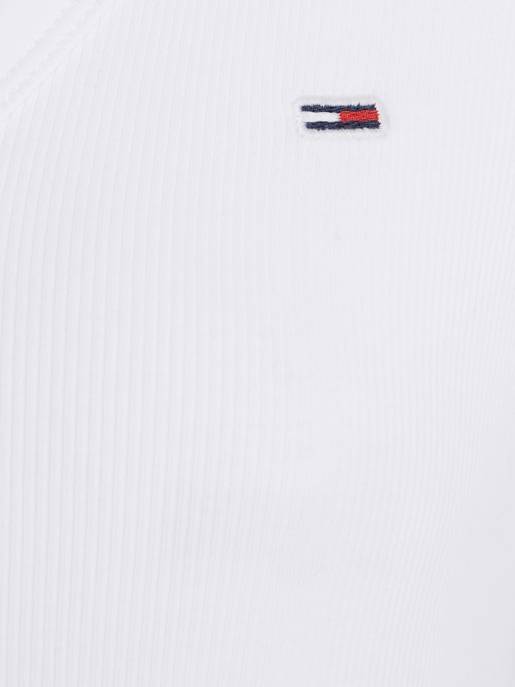 TOMMY JEANS TJW Slim Essential Rib V SS Neuheiten