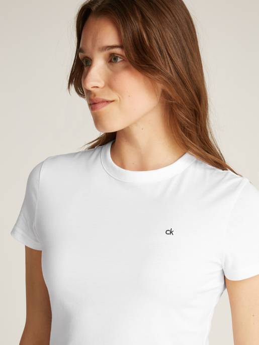 CALVIN KLEIN CK EMB GRAPHIC SLIM T-SHIRT Kauf eins, bekomm eins gratis