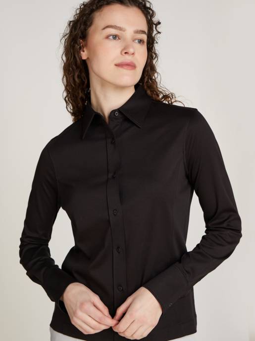CALVIN KLEIN MERCERIZED COTTON SHIRT TOP Sonderangebote