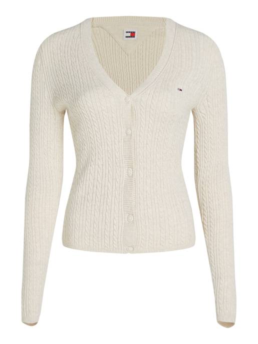 TOMMY JEANS TJW CABLE ESSENTIAL CARDIGAN