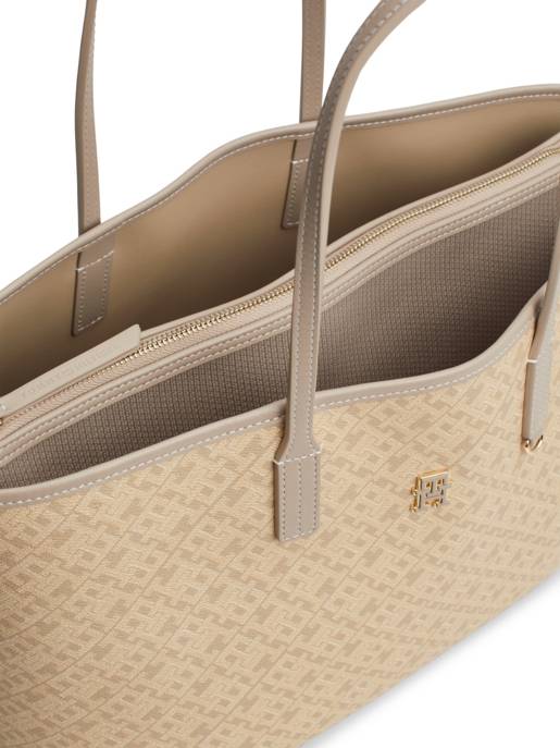 Tommy Hilfiger Leder-Shopper "Monoplay" Rabatt