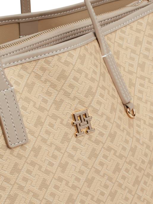 Tommy Hilfiger Leder-Shopper "Monoplay" Rabatt