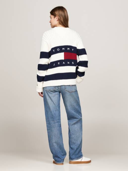TOMMY JEANS TJW RWB BACK FLAG CARDIGAN EXT Großer Ausverkauf