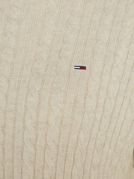 TOMMY JEANS TJW CABLE ESSENTIAL SWEATER Flash Sale