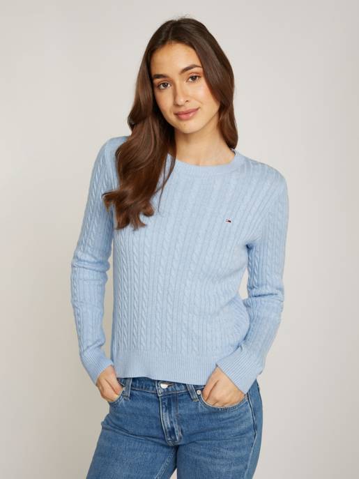 TOMMY JEANS TJW CABLE ESSENTIAL SWEATER Begrenztes Angebot