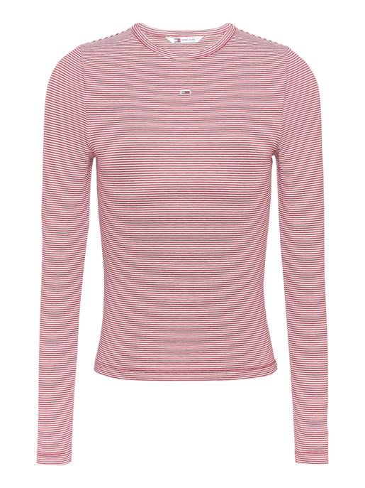 TOMMY JEANS TJW SLIM STRIPE ESSENTIAL RIB LS Saisonschlussverkauf
