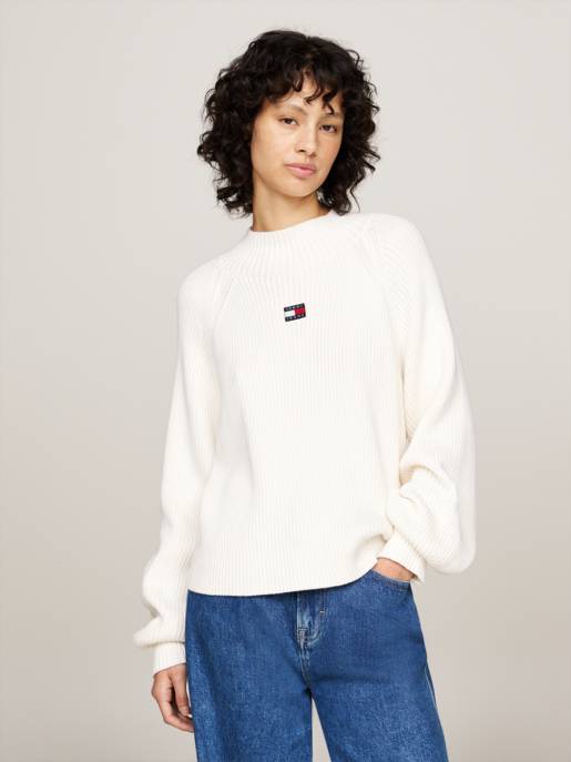 TOMMY JEANS TJW BADGE MOCKNECK SWEATER Black Friday