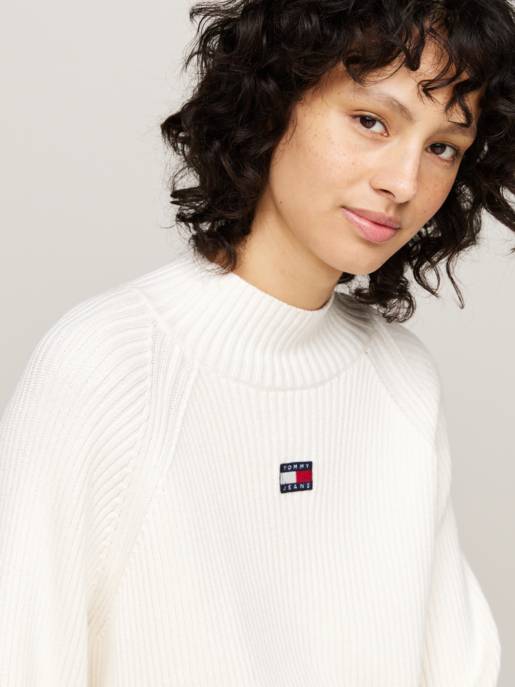 TOMMY JEANS TJW BADGE MOCKNECK SWEATER Black Friday