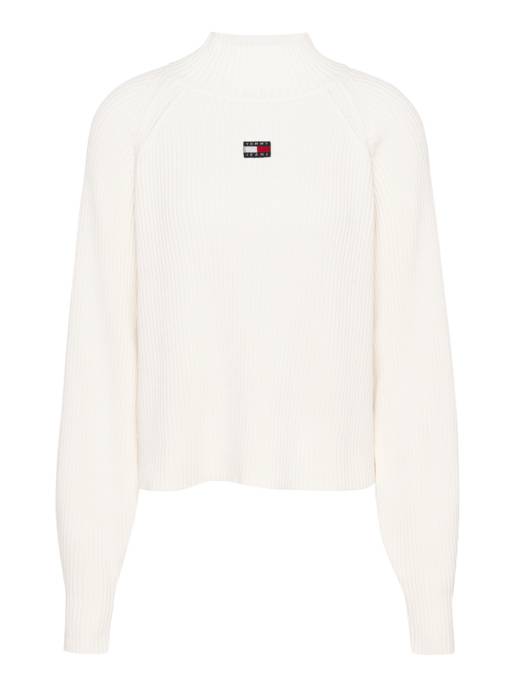 TOMMY JEANS TJW BADGE MOCKNECK SWEATER Black Friday