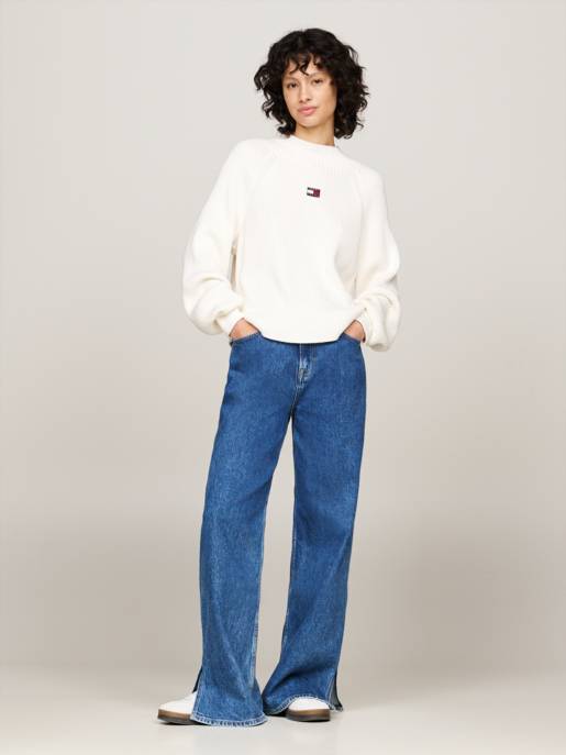 TOMMY JEANS TJW BADGE MOCKNECK SWEATER Black Friday