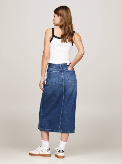 TOMMY JEANS CLAIRE MIDI SKIRT DH6031 Cyber Monday