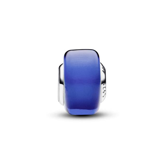 PANDORA Sterling silver charm with blue Murano g Riesige Ersparnisse
