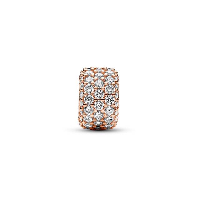 PANDORA Funkelndes Dreireihiges Pavé-Charm Tiefpreis