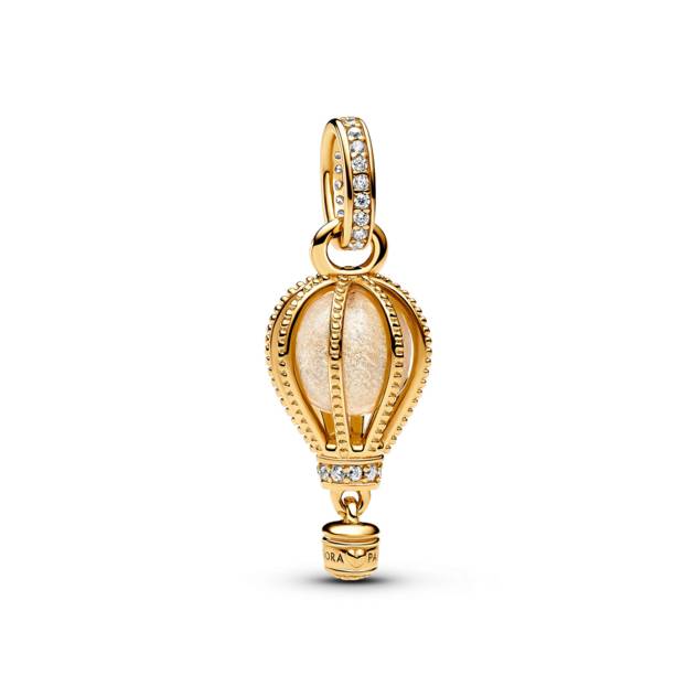 PANDORA Funkelnder Klarer Heißluftballon Charm-Anhänger Kostenloser Versand international