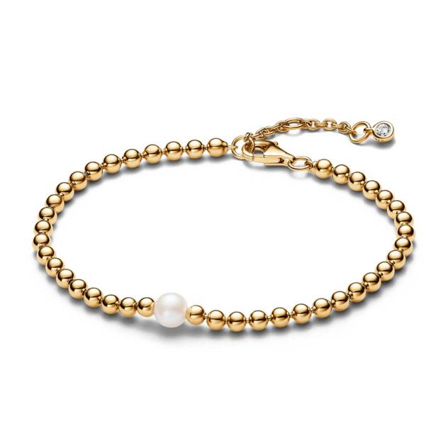 PANDORA Behandelte Süßwasserzuchtperle & Kugeln Armband Hotsell
