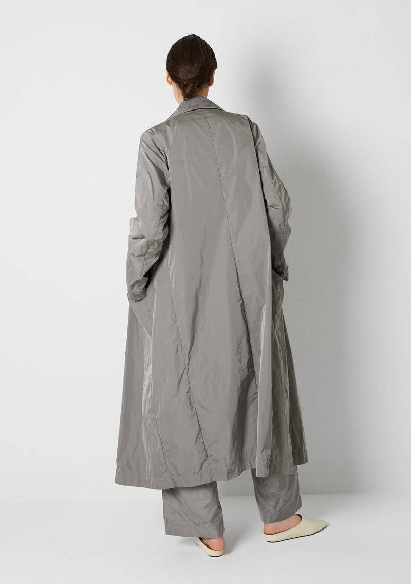 Katharina Hovman Long Coat heavy Taffeta, cement Saisonschlussverkauf