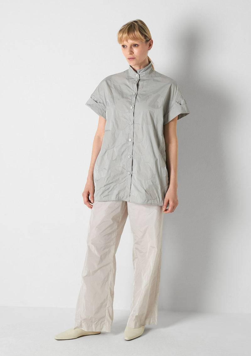 Katharina Hovman Short Sleeves heavy Taffetas, DOTS, silver Vatertagsangebot