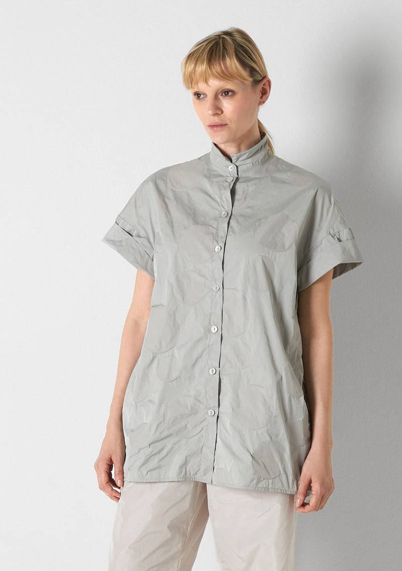 Katharina Hovman Short Sleeves heavy Taffetas, DOTS, silver Vatertagsangebot