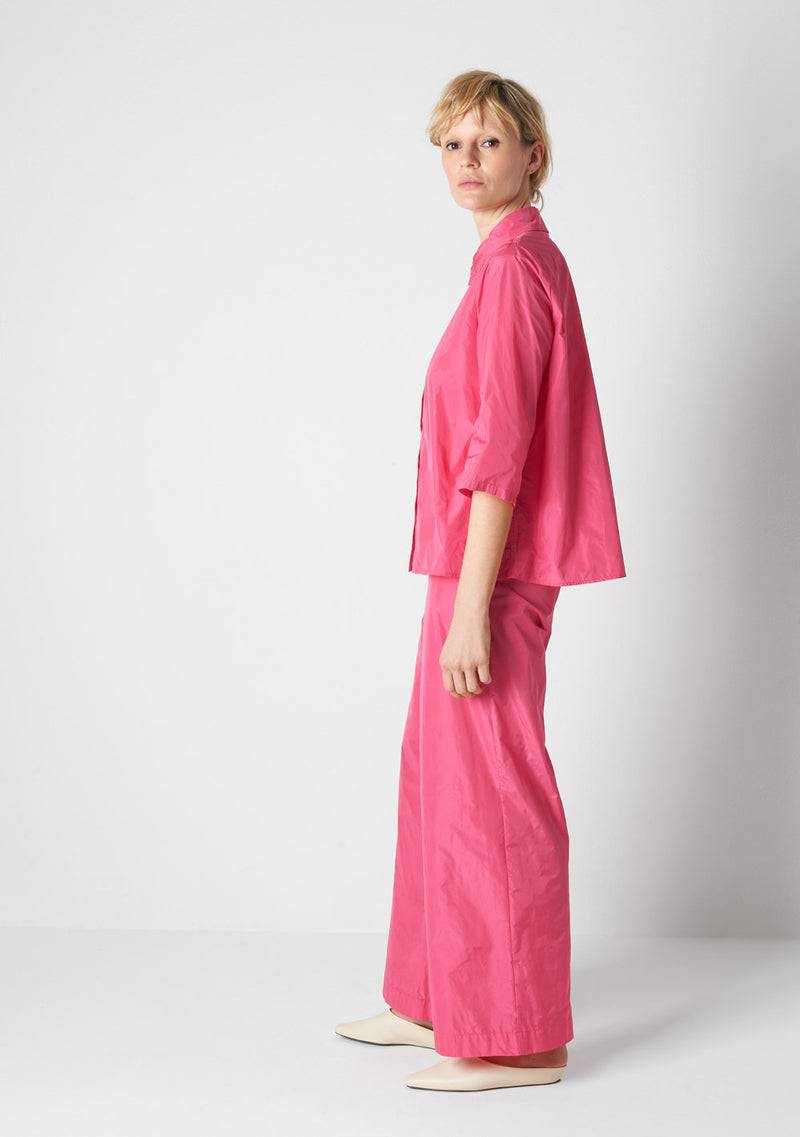 Katharina Hovman Sommerbluse kurz flamingo Räumungsverkauf