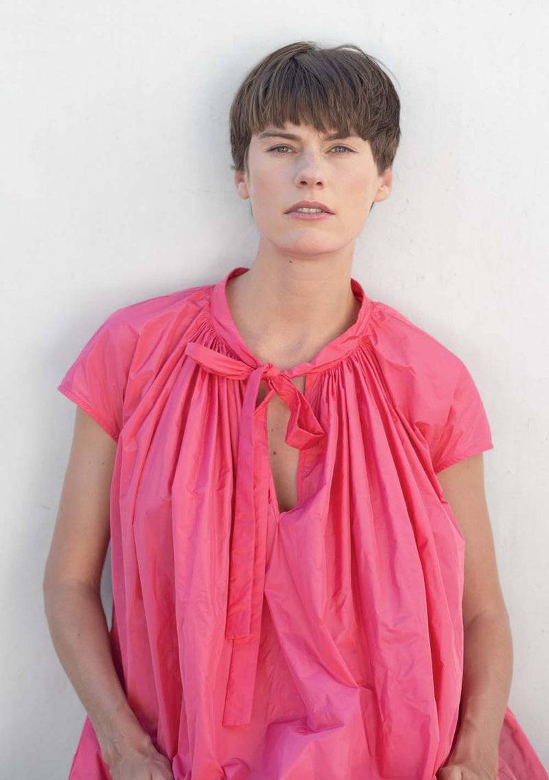 Katharina Hovman Pleats Dress flamingo Discount Store für neue Produkte
