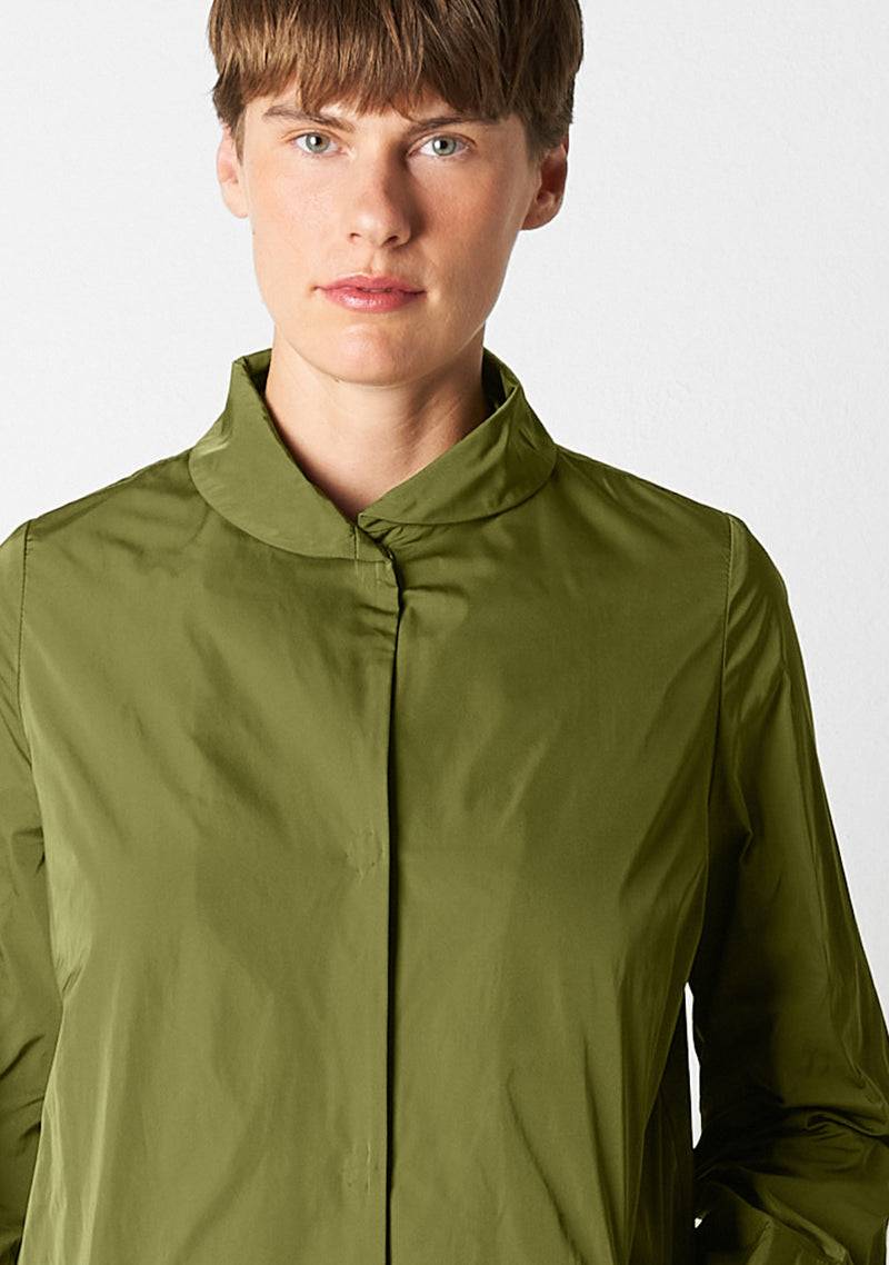 Katharina Hovman Mantel heavy Taffeta, matcha Begrenztes Angebot