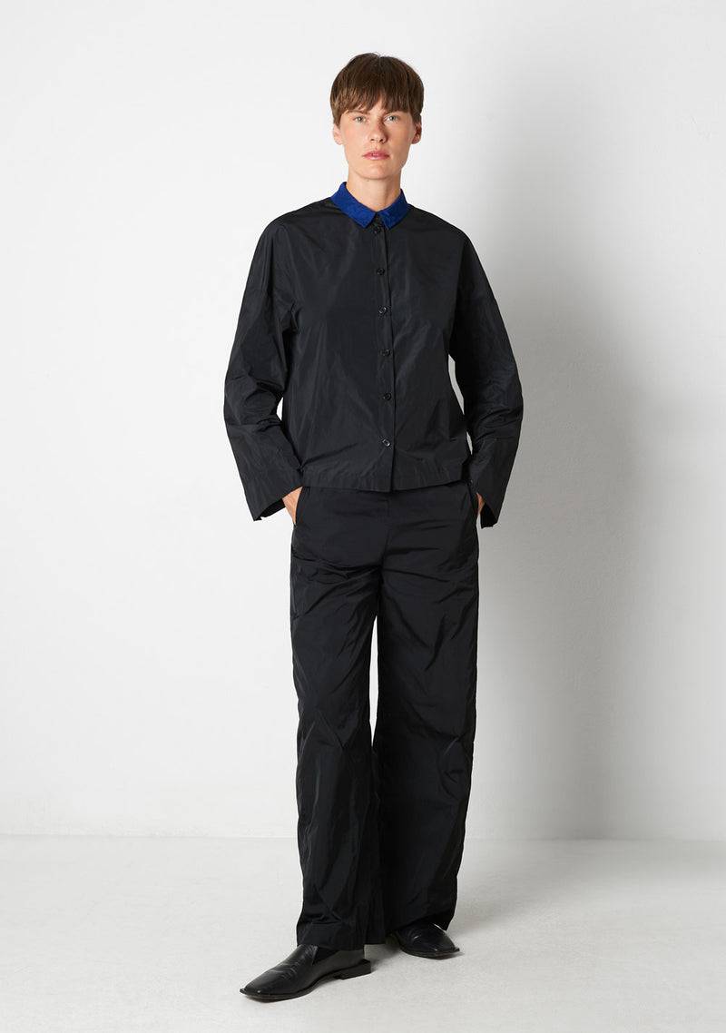 Katharina Hovman Kimonobluse black/royal Cyber Monday